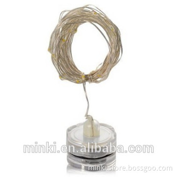 Warm White 2meters 20Leds Wholesale Copper Starry String Light+waterproof battery